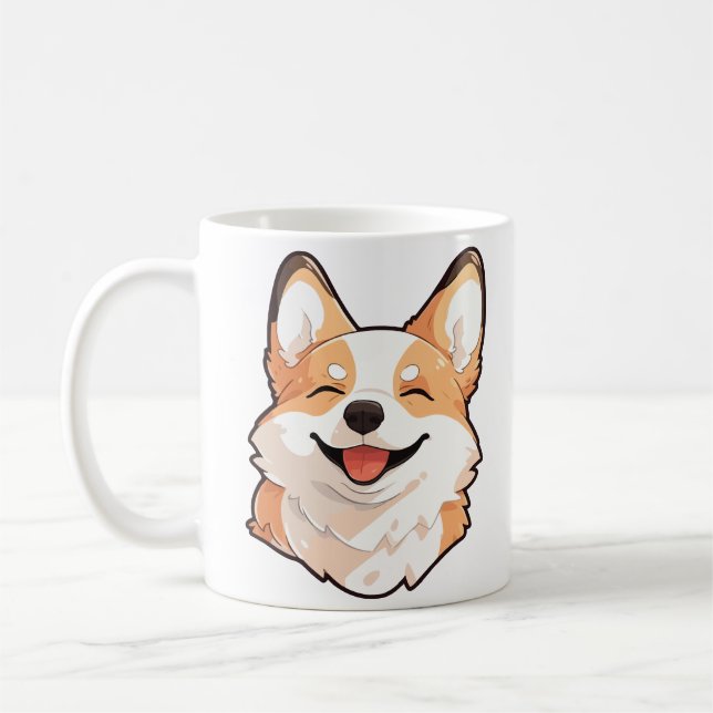 Taza De Café Welsh Corgi dog (Izquierda)