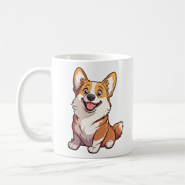 Taza De Café Welsh Corgi dog Mug (Izquierda)