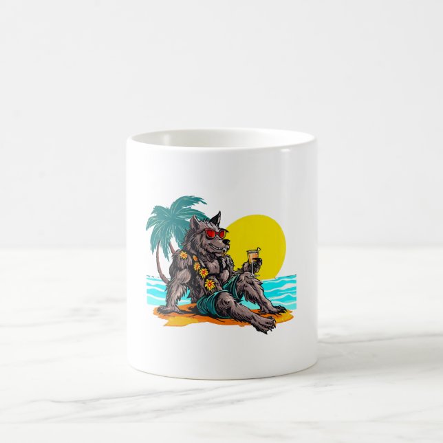 Taza De Café werewolf de vacaciones (Centro)