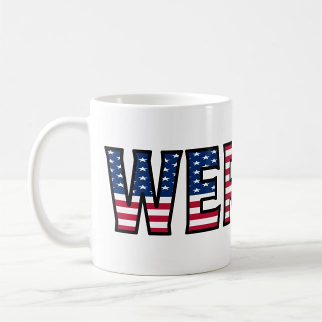 Taza De Café Werner Name Vorname USA styled Tasse Kaffeetasse (Izquierda)