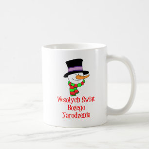 Taza De Café Wesolych Nadó Feliz Navidad En Mug Polaco