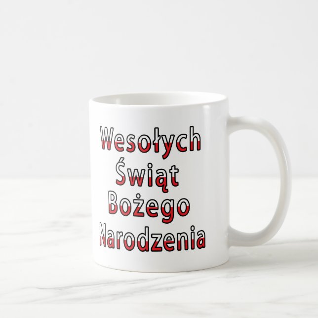Taza De Café Wesolych Swiat Bozego Narodzenia (Derecha)