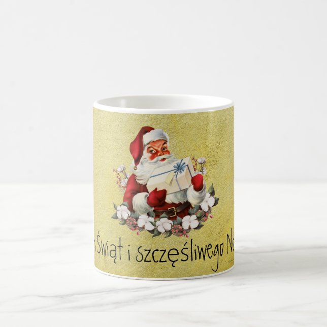 Taza De Café Wesołych Świąt Feliz regalo de Navidad para el abu (Centro)