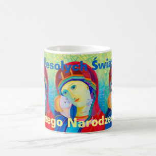 Taza De Café Wesołych Świąt Feliz Regalo navideño Polaco