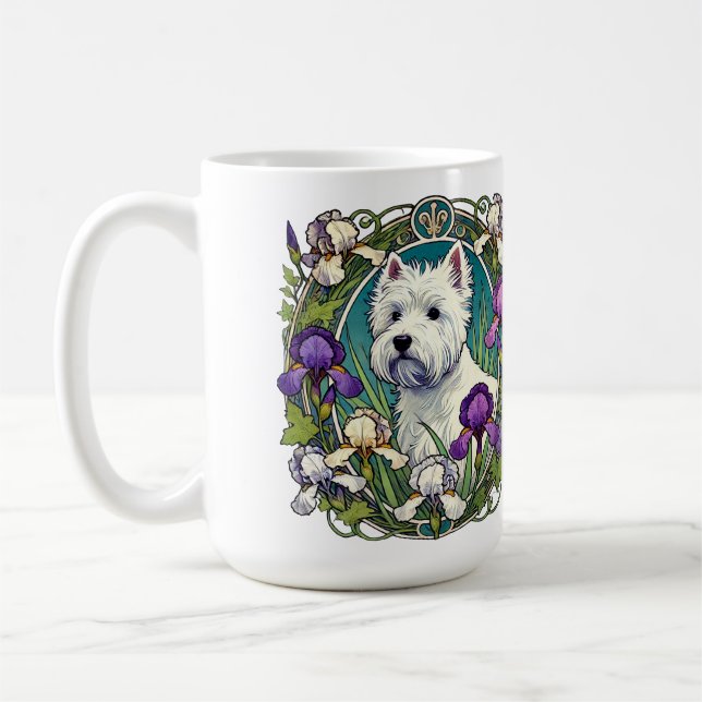 Taza De Café West Highland Terrier Westie (Izquierda)