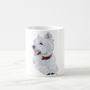 Taza De Café West Highland White Terrier alegre