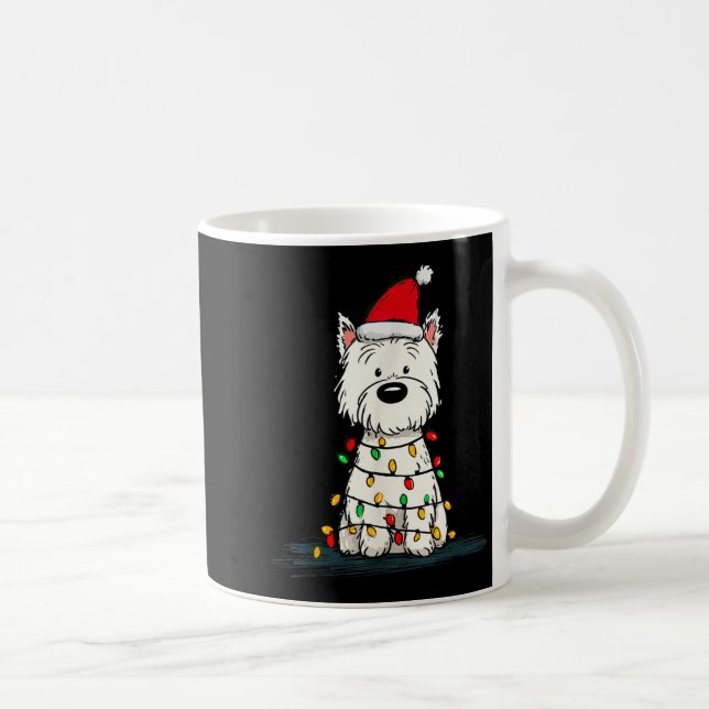 Taza De Café West Highland White Terrier Christmas Graphics Dog (Derecha)