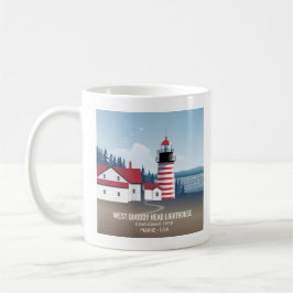 Taza De Café West Quoddy Head Lighthouse