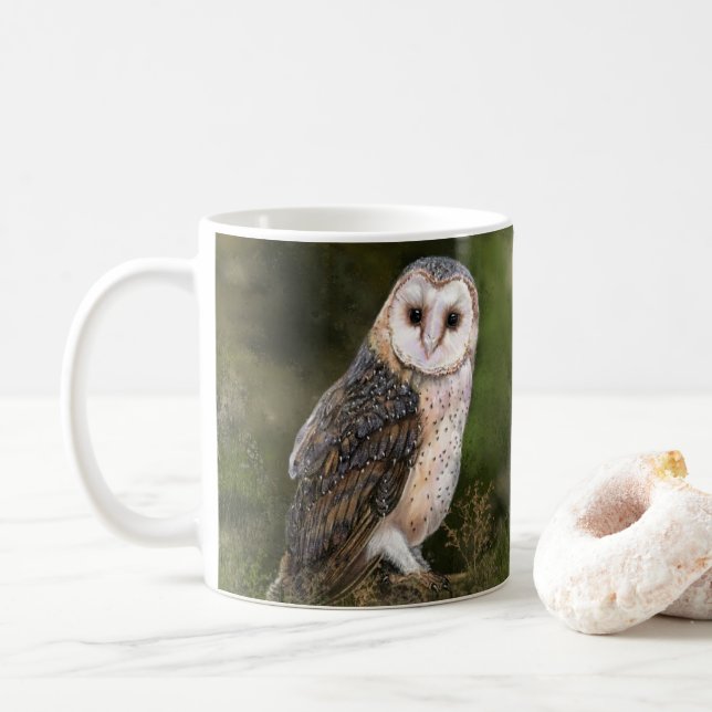 Taza De Café Western Barn Owl Mug - Moderno (Con donut)