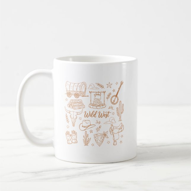 Taza De Café Western Cowboy Pack (Izquierda)
