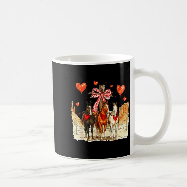 Taza De Café Western Horse Valentine Funny Western Valentines D (Derecha)