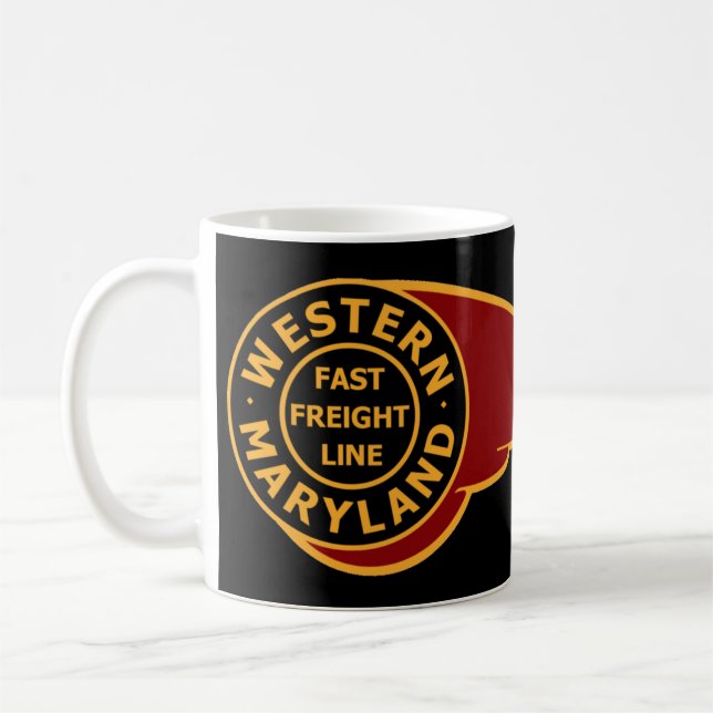 Taza De Café Western Maryland Railball Fireball Mug (Izquierda)