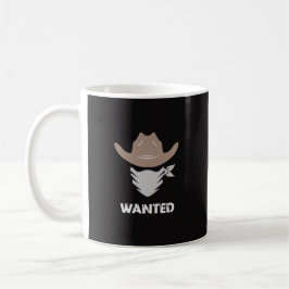 Taza De Café Western Outlaw Cowboy Wanted