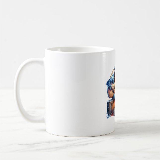 Taza De Café ✨Western Vibes – Cowboy Playing Guitar Design for  (Izquierda)