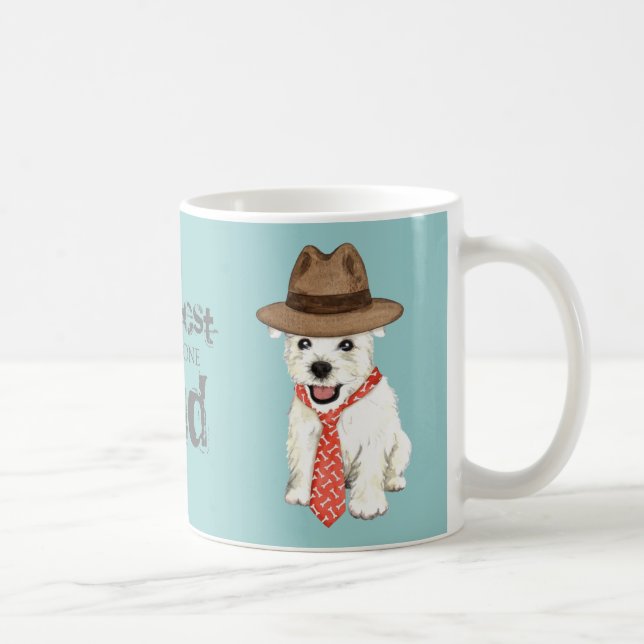 Taza De Café Westie Dad (Derecha)