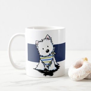 Taza De Café Westie Nautical KiniArt Mug