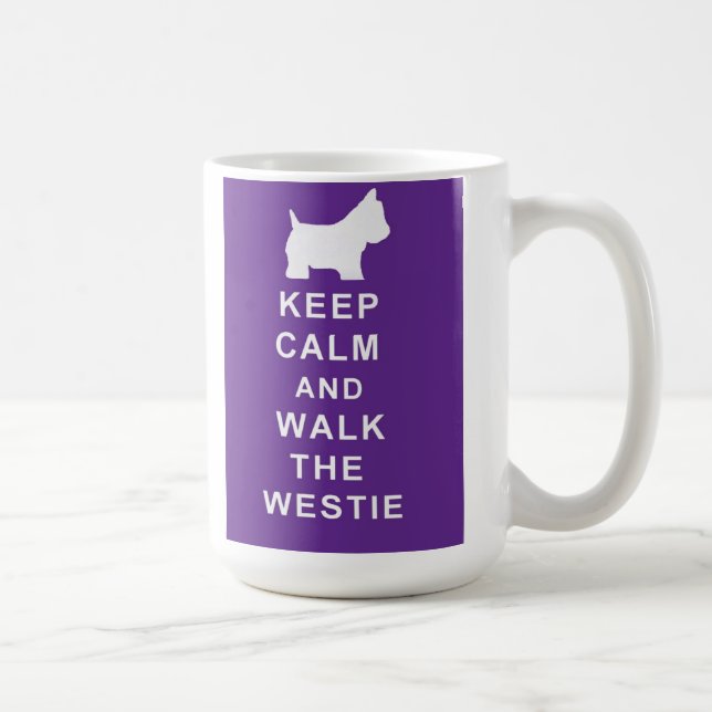 Taza De Café Westie precioso guarda cumpleaños tranquilo de la (Derecha)