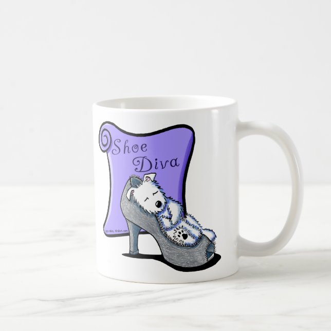 Taza De Café Westie SHOE DIVA Mug (Derecha)