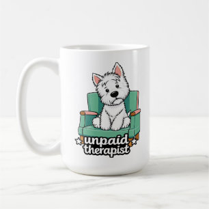Taza De Café Westie - terapeuta no remunerado