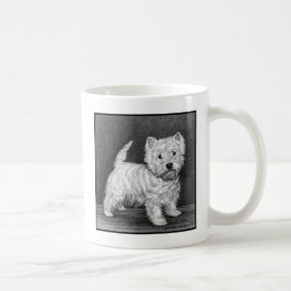 Taza De Café Westie Terrier Art de Glenda S. Harlan