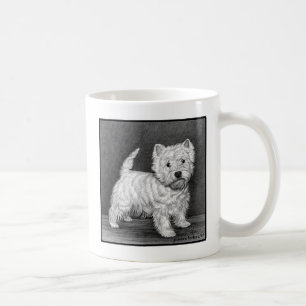 Taza De Café Westie Terrier Art de Glenda S. Harlan