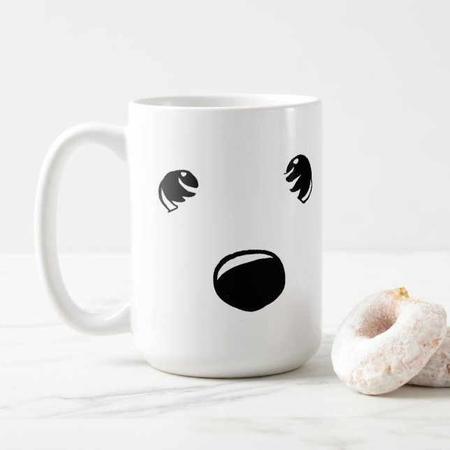 Taza De Café Westie Terrier Face Mug (Con donut)