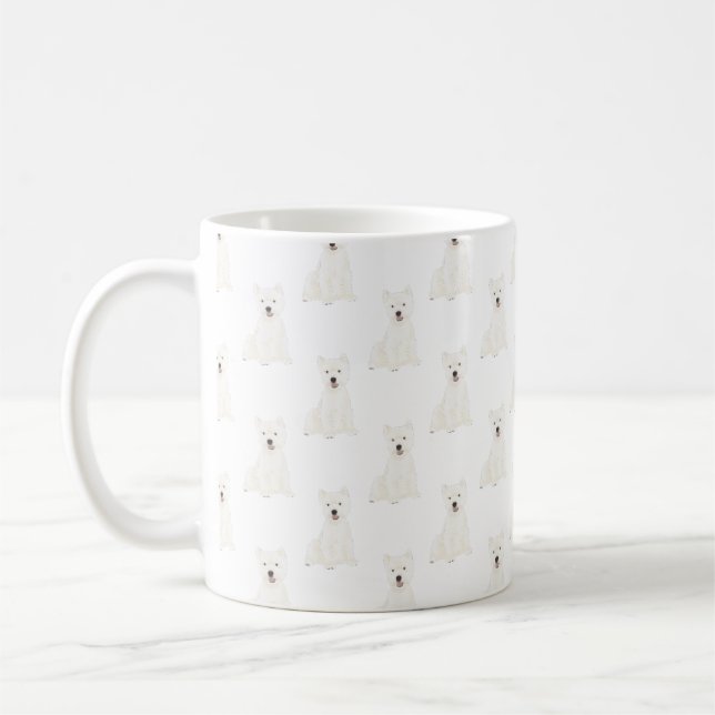 Taza De Café Westie West Highland Terrier (Izquierda)