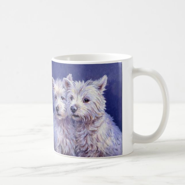 Taza De Café Westies - terrieres del oeste de la montaña (Derecha)