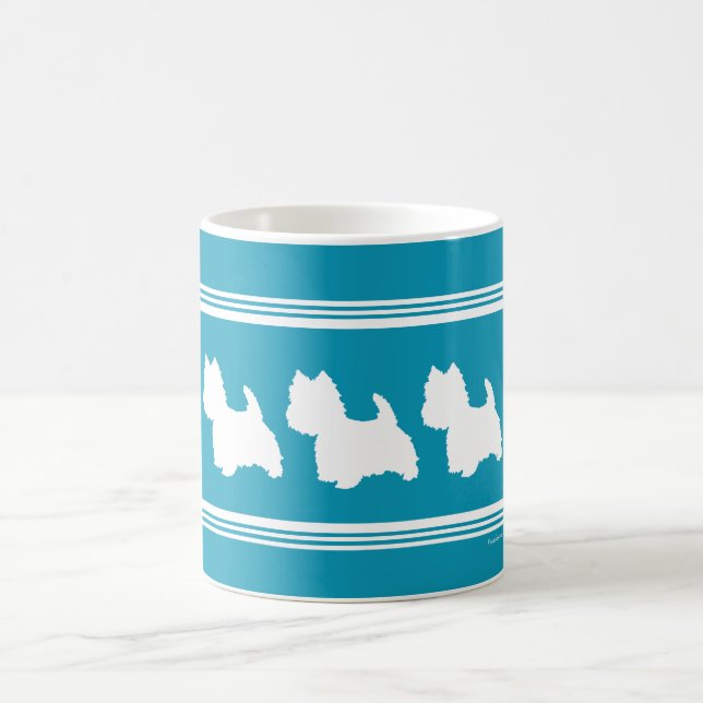 Taza De Café Westies turquesa (Centro)