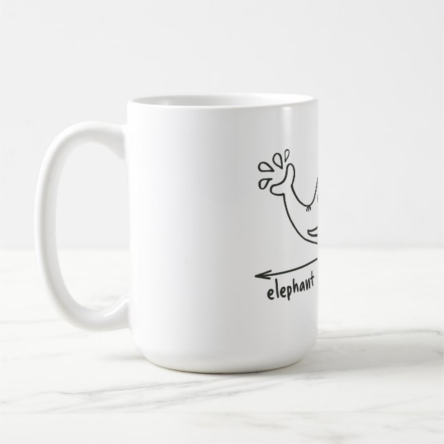 Taza De Café "Whalefant" (Izquierda)