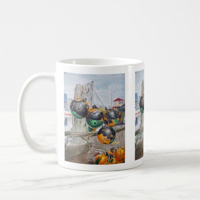 Taza De Café Wharf Bumpers Artwork (Izquierda)