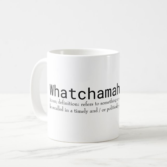 Taza De Café Whatchamahoozit (Anverso izquierdo)