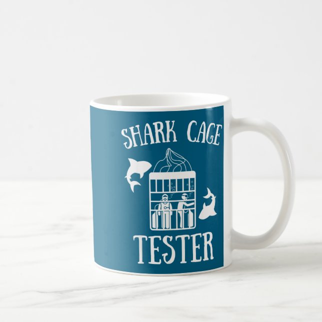 Taza De Café Wheelchair Handicap Humor Handicapped Shark Cage T (Derecha)
