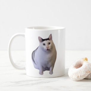 Taza De Café Whhh Cat Meme Mug Doble cara
