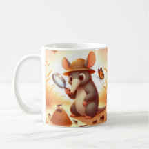 Whimsical Aardvark Mug para los amantes de los ani