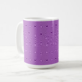 Taza De Café Whimsical and Trippy Abstract Line Art