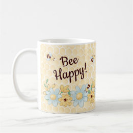 Taza De Café Whimsical Bee Happy