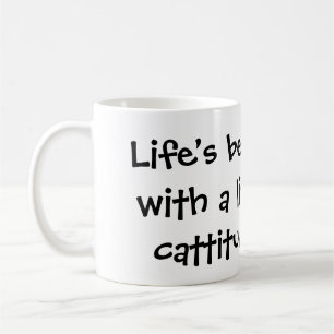 Taza De Café Whimsical Calico Kitten con Cattitude