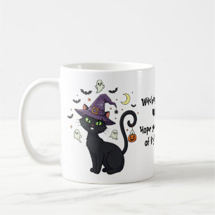 Taza De Café Whimsical Cat Mug Gift Para Halloween