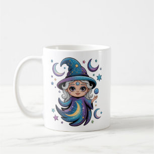 Taza De Café Whimsical Celestial Witch Magical Mug