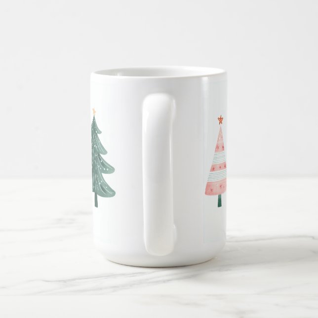 Taza De Café Whimsical Christmas Trees Mug (Mango)