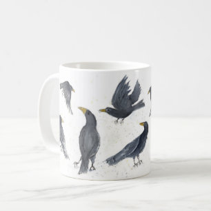Taza De Café Whimsical Crows