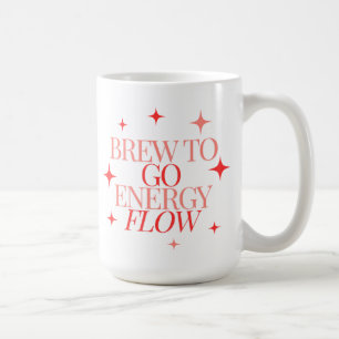 Taza De Café Whimsical Cute Brew to Go Energy Flow Coffee Mug