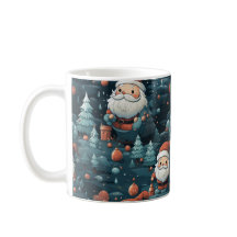Whimsical Encantada Santa Navidades Mug