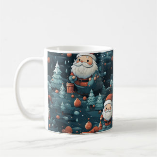 Taza De Café Whimsical Encantada Santa Navidades Mug