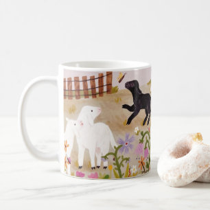 Taza De Café Whimsical Farm Friends - Playful Animal Coffee Mug