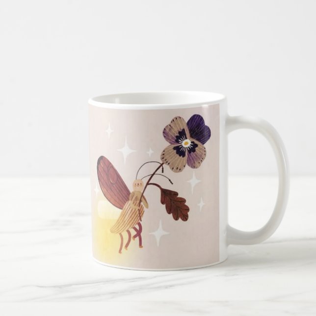 Taza De Café Whimsical Firefly Fairy Mug (Derecha)