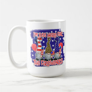 Taza De Café Whimsical Fireworks Gnomes