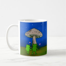 Taza De Café Whimsical Frog Journey Storybook Woodland Art Mug