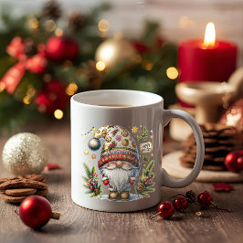Taza De Café Whimsical Happy Holidays Gnome